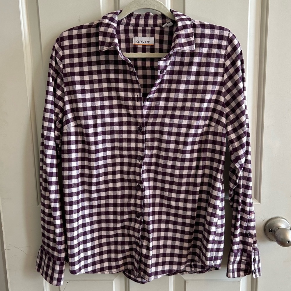 ORVIS | Purple Button Down Flannel